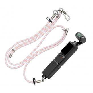 K&Fコンセプト ネックランヤードショルダーストラップ（1/4インチネジ付き）、DJI OSMO Pocket 3用クロスボディストラップ、ピンク