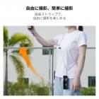 K&Fコンセプト ネックランヤードショルダーストラップ（1/4インチネジ付き）、DJI OSMO Pocket 3用クロスボディストラップ、ピンク