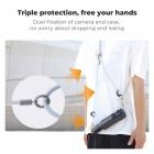 Necklace Strap for Osmo Pocket 3, Multi-functional Hanging Rope for Smartphones, Triple Protection, Adjustable Length, Tool-Free Installation, Compatible with Smartphones and Action Cameras, Frees Up Your Hands and Gets Shooting Quickly, Blue 