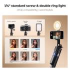 K&F CONCEPT 71“ Face Tracking Tripod, Auto Face Tracking Selfie Stick with 2 Fill Lights, Auto Face Tracking Tripod 360 Totation with Stand, Gesture Control, Remote Control