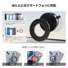 K&F CONCEPT 車載用マグネット式スマホホルダー、360°回転可能、折りたたみ式、調節可能なマグネット式車載マウント、iPhone 17 Pro MAX 16/15/14/13/12 および Android スマートフォン対応真空マグネット式スマホホルダー