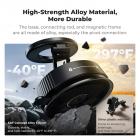 K&F CONCEPT Magnetic Phone Holder for Car, 360° Rotatable, Foldable & Adjustable Magnetic Car Mount, Vacuum Magnetic Phone Holder Compatible with iPhone 17 Pro MAX 16/15/14/13/12 & Android Phone