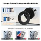 K&F CONCEPT Magnetic Phone Holder for Car, 360° Rotatable, Foldable & Adjustable Magnetic Car Mount, Vacuum Magnetic Phone Holder Compatible with iPhone 17 Pro MAX 16/15/14/13/12 & Android Phone