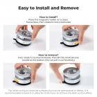 K&F CONCEPT Magnetic Phone Holder for Car, 360° Rotatable Vacuum Magnetic Phone Holder for Your Car/Gym/Mirror/Smooth Surface, Compatible with iPhone 17 Pro MAX 16/15/14/13/12 & Android Phone