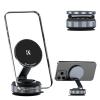 K&F CONCEPT 360° Vacuum Magnetic Car Mount, Foldable & Adjustable Magnetic Phone Holders for Your Car/Gym/Mirror/Smooth Surface, Compatible with iPhone 17 Pro Max 16/15/14/13/12 & Android Phone