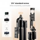 K&F CONCEPT 71“ Face Tracking Tripod, Auto Face Tracking Selfie Stick, Auto Face Tracking Tripod 360 Totation with Stand, Gesture Control, Remote Control