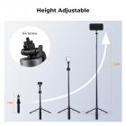 K&F CONCEPT Popod 72" Phone Tripod, 3-in-1 Clip & Magnetic Selfie Stick with Remote, Automatic Phone Tripod Stand, Compatible with iPhone 17-12 Series Android Phones 1/4" Screw Accessories