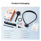 K&F CONCEPT Neck Phone Holder, 2-in-1 Magnetic & Clip-on Phone Neck Holder, POV Phone Holder, Hand Free Chest Stand Compatible with iPhone 17-12 Seires Android Phones