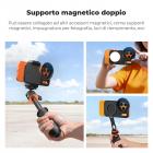 Adattatore per filtro magnetico bifacciale K&F CONCEPT con filtro CPL da 58 mm, compatibile con iPhone 17 Pro e filtri filettati da 58 mm, filtro CPL compatibile con obiettivo della fotocamera iPhone