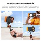 Adattatore per filtro magnetico bifacciale K&F CONCEPT, compatibile con iPhone 17 Pro e filtri filettati da 58 mm, supporto per filtro iPhone (filtro non incluso)