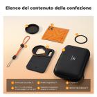 Adattatore per filtro magnetico bifacciale K&F CONCEPT con filtro ND2-32 variabile da 58 mm, compatibile con iPhone 17 Pro Max e filtri filettati da 58 mm, filtro VND compatibile con l'obiettivo della fotocamera dell'iPhone