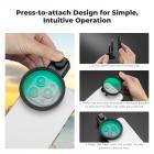 K&F CONCEPT 58mm Press-on ND2-32 Phone Lens Filter Kit, Multi-Coated VND Filter Compatible with iPhone 17/16/15/14/13/12 Standard, 16/15/14/13/12 Pro/Pro Max, 58mm Threaded Filters