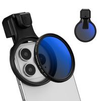 K&F CONCEPT 58mm Press-on CPL Phone Lens Filter Kit, Polarizing Filter Compatible with iPhone 17/16/15/14/13/12 Standard, 16/15/14/13/12 Pro/Pro Max, 58mm Threaded Filters