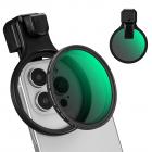 K&F CONCEPT 67mm Press-on ND2-32 Phone Lens Filter Kit, Multi-Coated VND Filter Compatible with iPhone 17/16/15/14/13/12 Standard, 16/15/14/13/12 Pro/Pro Max, 67mm Threaded Filters