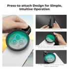 K&F CONCEPT 67mm Press-on ND2-32 Phone Lens Filter Kit, Multi-Coated VND Filter Compatible with iPhone 17/16/15/14/13/12 Standard, 16/15/14/13/12 Pro/Pro Max, 67mm Threaded Filters