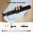 K&F CONCEPT 71" Phone Tripod, Auto Open Selfie Stick with 4 Legs & Stabilizing Handle, 360° Rotation Cell Phone Tripod Stand with Wireless Remote Control, Compatible with iPhone, Android, Camera