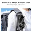 Support pour smartphone K&F CONCEPT PT03, compatible MagSafe, trépied pour smartphone [Multifonctionnel 4 en 1] Support de bureau pliable, mini trépied magnétique double face, pince de fixation, bras en alliage d'aluminium, rotation à 360°, réglable p