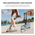 K&F CONCEPT PT02 Supporto magnetico per telefono da 7 mm e 59 g, bastone per selfie pieghevole per iPhone, mini treppiede tascabile con magneti bifacciali e gancio, compatibile con iPhone serie 17-12 e telefoni Android