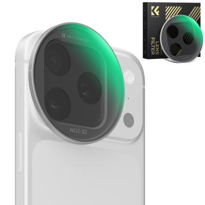 K&F CONCEPT FNA01 Snap-On ND2-32 Filter for iPhone 17 Pro & Pro Max, 11.2g Ultra-Lightweight Variable ND Lens Filter with Snap-on Deco Mount, AGC Glass 28-Layer Coating