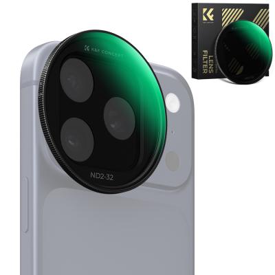 K&F CONCEPT FNA01 Snap-On ND2-32 Filter for iPhone 17 Pro & Pro Max, 11.2g Ultra-Lightweight Variable ND Lens Filter with Snap-on Deco Mount, AGC Glass 28-Layer Coating