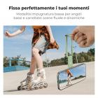 Supporto magnetico per telefono K&F CONCEPT da 7 mm e 59 g, bastone per selfie pieghevole per iPhone, mini treppiede tascabile con magneti bifacciali e gancio, compatibile con iPhone serie 17-12 e telefoni Android.