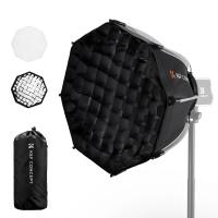 15.75" / 40cm K&F CONCEPT Mini Bowens Mount Octagonal Softbox for PL-60B COB Light, Includes Honeycomb Grid, Diffuser, and Drawstring Storage Bag