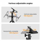 K&F CONCEPT Photography Reflector Bracket Heavy Duty Metal Clip Bracket with 5/8" Light Stand Attachment for Reflectors, Background Boards