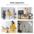 K&F CONCEPT Photography Reflector Bracket Heavy Duty Metal Clip Bracket with 5/8" Light Stand Attachment for Reflectors, Background Boards