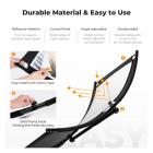 K&F CONCEPT U-Shape Curved Reflector 100x45cm, 4-in-1 (Black/Gold/White/Silver) Kit with 1.5m Stand for Studio