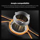 K&F CONCEPT Softbox a striscia a montaggio rapido One-snap da 30x120 cm | Softbox portatile con diffusori/griglia a nido d'ape/borsa a griglia/attacco Bowens standard per fotografia di prodotti in studio con luce COB LK09