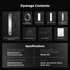 K&F CONCEPT 12"x47"/30x120cm One-snap Quick-Setup Strip Softbox | Portable Soft Box with Diffusers/Honeycomb Grid/Grid Bag/Standard Bowens Mount for COB Light Studio Product Photography LK09