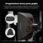 K&F CONCEPT Softbox rettangolare portatile a montaggio rapido da 60x90 cm (24"x35") | Softbox a scatto singolo con diffusori/griglia a nido d'ape/borsa a griglia/attacco Bowens standard per fotografia di prodotti in studio con luce COB LJ01