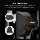 K&F CONCEPT 24"x35"/60x90cm Quick-Setup Portable Rectangular Softbox | One-snap Soft Box with Diffusers/Honeycomb Grid/Grid Bag/Standard Bowens Mount for COB Light Studio Product Photography LJ01