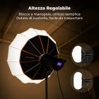 Softbox a lanterna K&F CONCEPT, 65 cm, profondità regolabile, sgancio rapido | Kit di illuminazione softbox con attacco Bowens, modificatore di luce per fotografia di neonati, studio di live streaming e registrazione video LK11