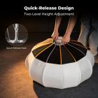 K&F CONCEPT Lantern Softbox, 25.6"/65cm, Depth Adjustable, Quick Release | Softbox Lighting Kit with Bowens Mount, Light Modifier for Baby Photography, Live Streaming Studio and Video Recording LK11