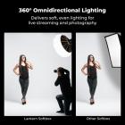 K&F CONCEPT Lantern Softbox, 25.6"/65cm, Depth Adjustable, Quick Release | Softbox Lighting Kit with Bowens Mount, Light Modifier for Baby Photography, Live Streaming Studio and Video Recording LK11