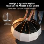Softbox a lanterna K&F CONCEPT, 90 cm, profondità regolabile, sgancio rapido | Kit di illuminazione softbox con attacco Bowens, modificatore di luce per fotografia di neonati, studio di live streaming e registrazione video LK11