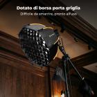 Softbox ottagonale K&F CONCEPT, 60 cm, custodia a griglia, sgancio rapido | Softbox con attacco Bowens e struttura a nido d'ape, borsa per il trasporto, ideale per fotografi singoli, ritratti personali e fotografia di piccoli prodotti LK13
