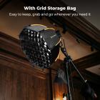 K&F CONCEPT Octagonal Softbox, 23.6"/60cm, Grid Pouch, Quick Release | Bowens Mount Softbox with Honeycomb, Carrying Bag, for Solo Photographer, Personal Portraits, Small Product Photography LK13