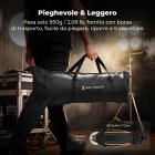 Softbox ottagonale K&F CONCEPT, 90 cm, custodia a griglia, sgancio rapido | Softbox con attacco Bowens e struttura a nido d'ape, borsa per il trasporto, ideale per ritratti in studio, fotografia e streaming live. Luci principali LK08