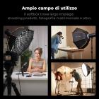Softbox ottagonale K&F CONCEPT, 90 cm, custodia a griglia, sgancio rapido | Softbox con attacco Bowens e struttura a nido d'ape, borsa per il trasporto, ideale per ritratti in studio, fotografia e streaming live. Luci principali LK08