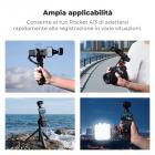 Accessori adattatore di espansione K&F CONCEPT compatibili con Pocket 4/3, gabbia protettiva in alluminio con slitta a caldo, 1/4", Action, Arca, Dual-Claw, compatibile con custodia originale, supporto per fotocamera in alluminio espandibile