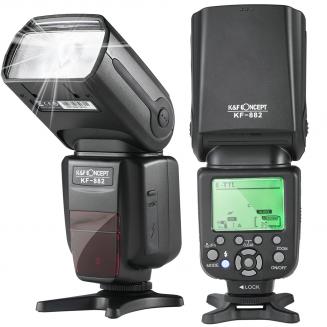 KF882 e-TTL HSS Flash para Canon EOS Rebel GN58 1/8000s