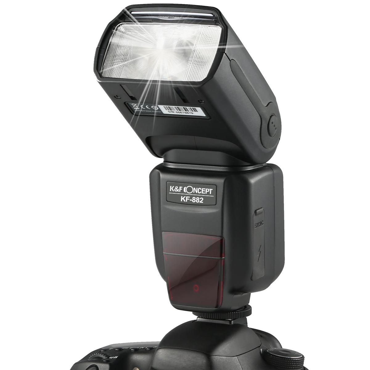 KF882 eTTL HSS Flash para Canon EOS Rebel GN58 1/8000s K&F Concept