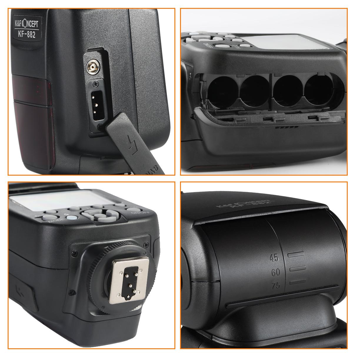 K&F Concept882 iTTL HSS Flash for Nikon GN58 1/8000s High Speed Sync KENTFAITH