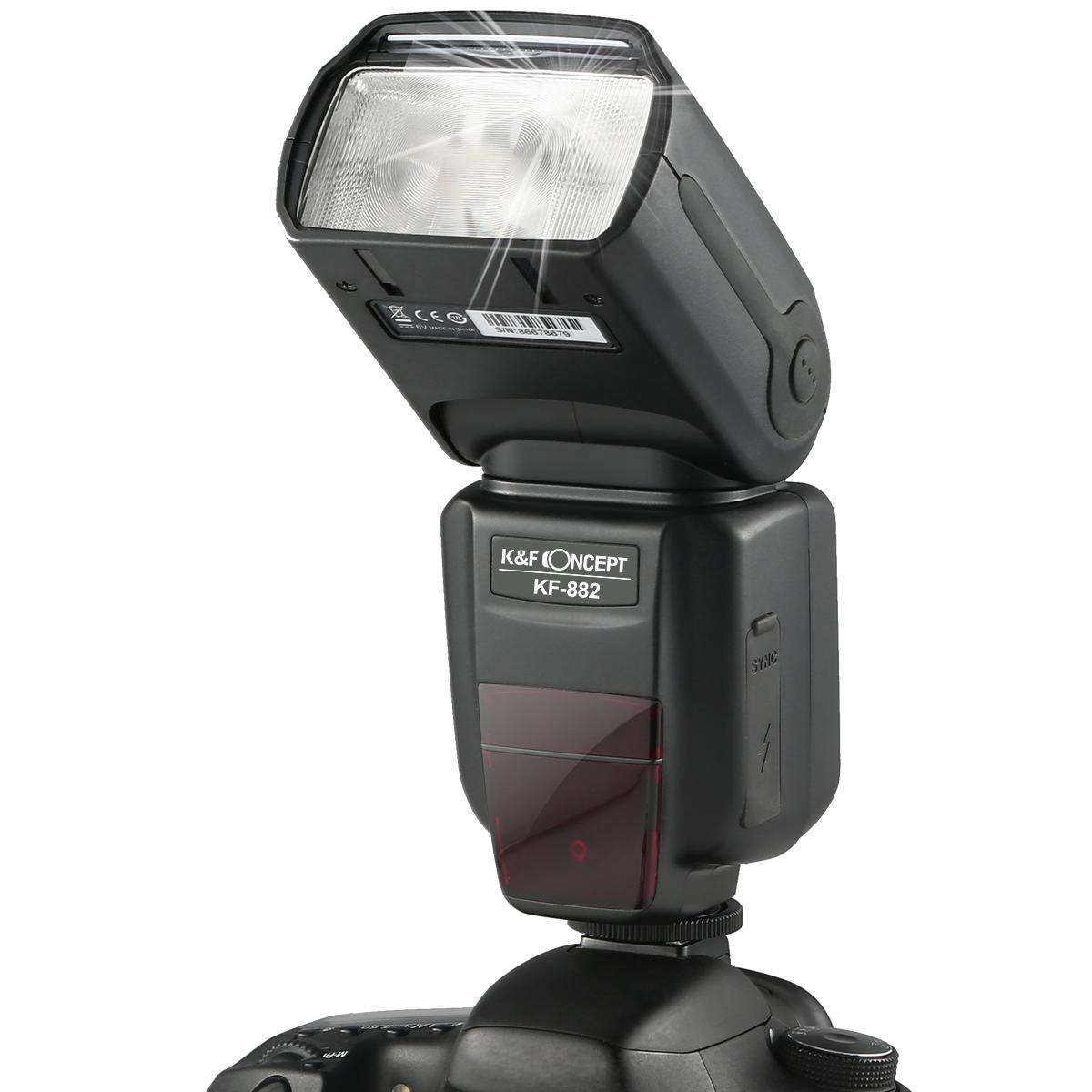 K&F Concept882 iTTL HSS Flash for Nikon GN58 1/8000s High Speed Sync KENTFAITH