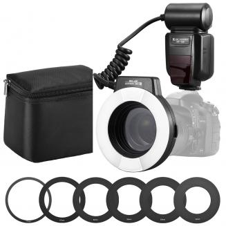 K&F Concept Flash Annulaire Macro 150 TTL pour Nikon GN14