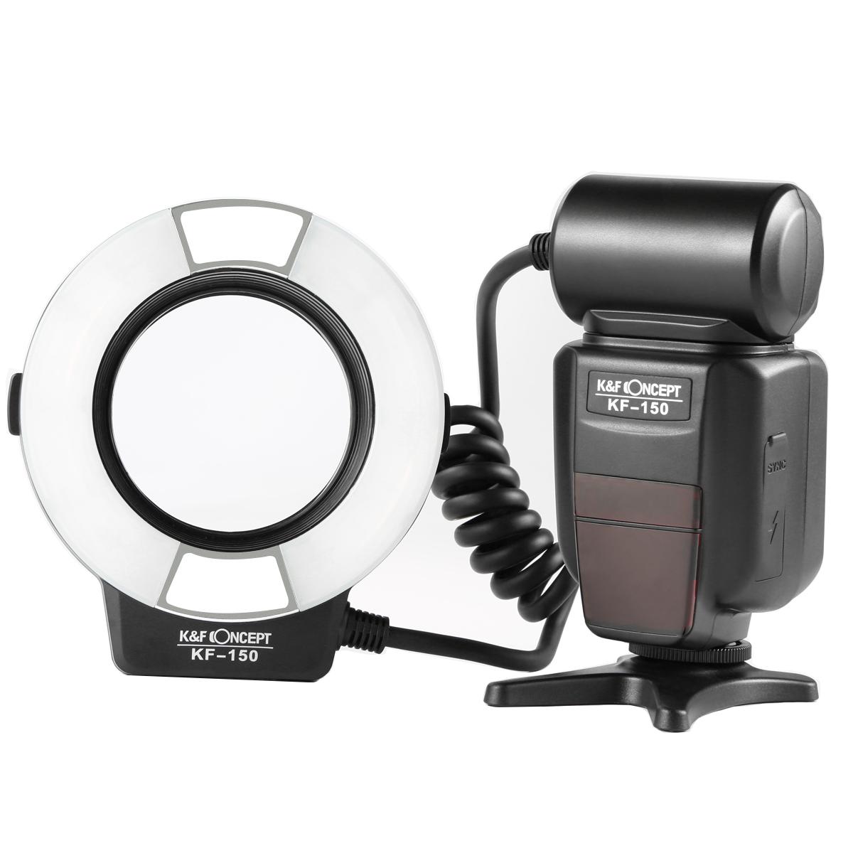 K&F Concept150 TTL Marco Ring Flash for Nikon GN14 - KENTFAITH