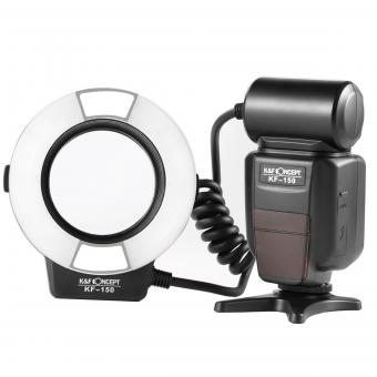 K&F Concept150 TTL Marco Ring Flash for Nikon GN14