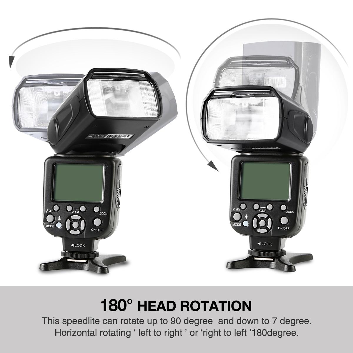K&F Concept885 Wireless TTL Flash 1/8000 HighSpeed Sync Speedlite Shoe